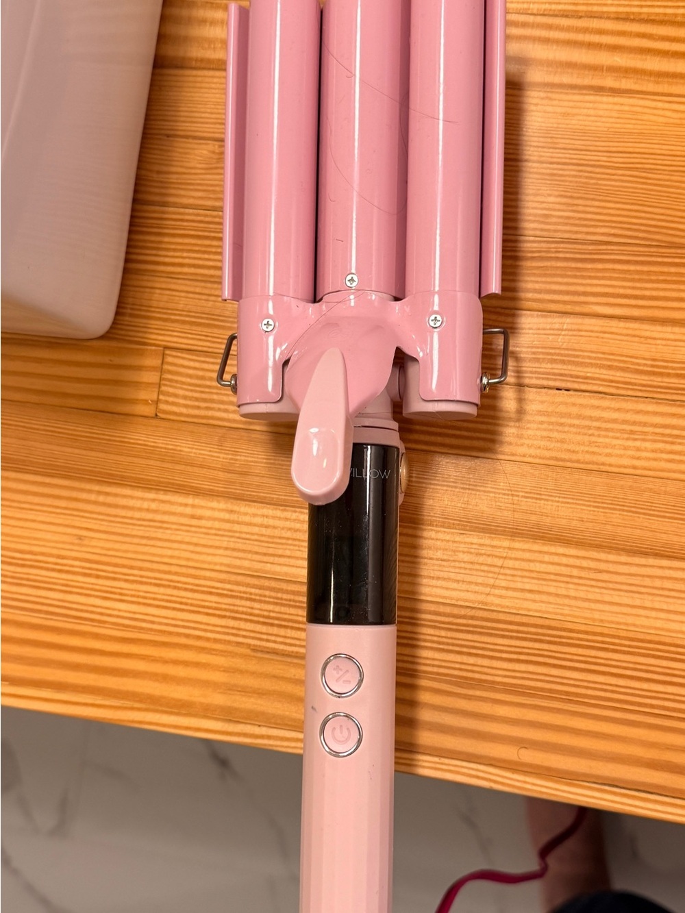 Pink Triple Barrel Hair Waver luxe & willow